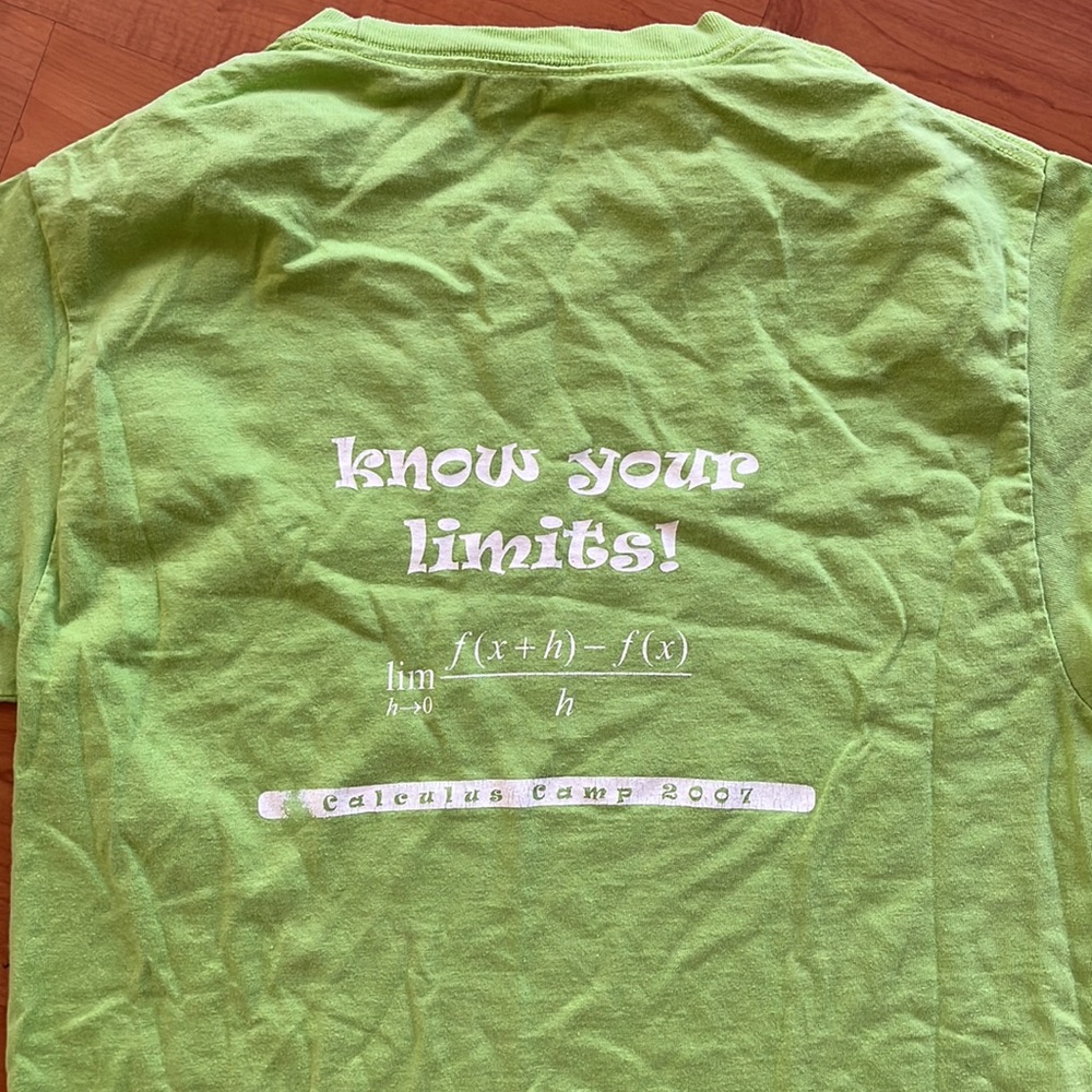 Calculus Pun Tee “Don’t Drink And Derive” Sz S View 4